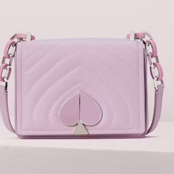 💜🔹️Kate Spade 🔹Amelia Small Convertible Chain Purple Lavender Shoulder Bag